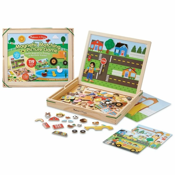 Melissa & Doug Magnetic Matching Picture Game Wooden - Picture 5 of 6